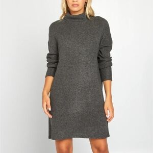 Frank & Oak Gray Long Sleeve Dress